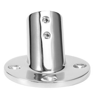 Accesorios de pasamanos de acero inoxidable Marine 316 Base de tubo redondo de cubierta de 45 grados para <span class=keywords><strong>barandilla</strong></span> de <span class=keywords><strong>barco</strong></span> - Product Image 4