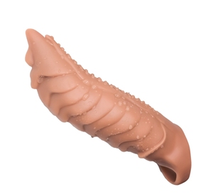Hochwertige flüssige Silikon Cock Sleeve Vibrierender <span class=keywords><strong>Penis</strong></span> Big Dildo Enhancer Sexspielzeug für Erwachsene für Frauen Männliche Spike Sleeve Delay - Product Image 5