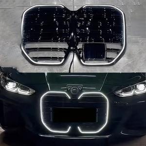 4 Series G26 2021-2025 CS Negro brillante LED Actualización Rejillas LCI Parachoques delantero de riñón de coche ABS Parachoques delantero para BMW - Product Image 3