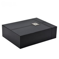 Humidor de madera personalizado con cajón abatible de una sola cara para cigarros, caja de cigarros Backwood vacía con técnica de lacado