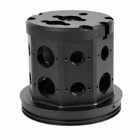 Boîtier de réducteur de joint de robot CNC personnalisé en aluminium, coque d'entraînement harmonique anodisée noire, usine OEM