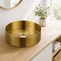 Lavabo de salle de bain moderne de luxe avec design angulaire en acier inoxydable produit rose doré avec égouttoir lavabo en acier