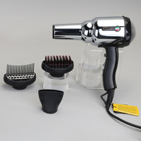 ENZO Salon Outils de coiffage à séchage rapide Brosse à air chaud Brosse à air chaud et froid Souffleur à air chaud et froid en métal doré avec peigne diffuseur
