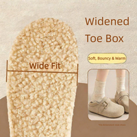 Semelles intérieures en polaire d'agneau chaudes pour l'hiver, pour chaussures Birkenstock, absorbant la transpiration, désodorisantes, respirantes, confort toute la journée