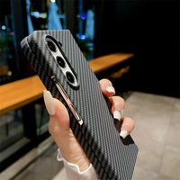 Coque de téléphone magnétique en fibre de carbone pour Samsung pour Galaxy Fold 3 4 5 6 Housse de protection antichoc