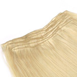 K.SWIGS Prix d'usine Qualité supérieure Cheveux chinois Remy Super Double Drawn Extensions de cheveux invisibles à double trame cousues à la machine - Product Image 3