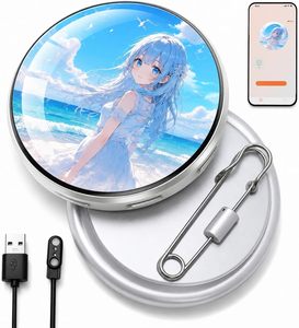 Pendiente Digital Inteligente con API Abierta Avanzada, Pantalla HD Clara de 1.8 Pulgadas, IA de Código Abierto, Recargable, Bluetooth, Carga Personalizada - Product Image 1