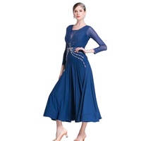 M-18214 Femmes glace en soie robe de danse de salon moderne adulte danse robe Tango rumba danse robe à vendre