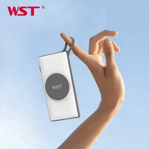 Station de recharge portable WST PD 20W 18W avec câble intégré, charge rapide sans fil, batterie externe 10000 mAh - Product Image 5