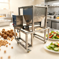 Machine automatique de formage de falafels et de friture de galettes de pois chiches pour usine alimentaire, restaurant et ligne de production commerciale