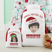 Sac de Noël blanc vierge pour sublimation, sac en toile personnalisé avec cordon de serrage, sac du Père Noël