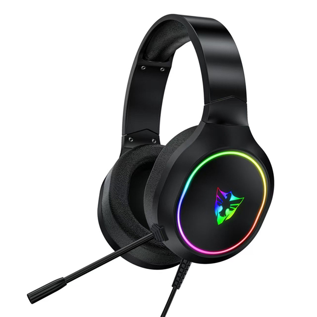 JERTECH Factory G907 RGB Luminous HIFI Stereo PC Gaming Headphones with Mic Over-ear Wired Waterproof Mic Headset