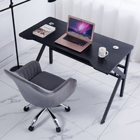 Bureau d'ordinateur en bois moderne et durable, grand bureau d'écriture mobile pratique, design simple, vente en gros pour le bureau à domicile