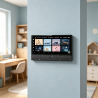 Panneau intelligent pour la maison de 6,2 pouces avec Android 11, haut-parleurs stéréo 2x15W, application Tuya et écran tactile pour l'automatisation de la maison