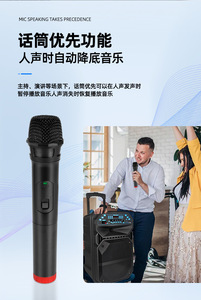 Hot N-612 12Inch Có Thể Sạc Lại 2024 To Nhất Bluetooth Biểu Tượng Tùy Chỉnh Màu Xanh Răng Loa Di Động Microphone Và Loa Cho Giáo Viên - Product Image 6