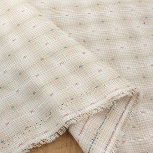 Tissu Jacquard Dégradé Lavé à Rayures Effet Lin Respirant et Léger pour Robe Chemise Vintage Matière DIY pour Vêtements - Product Image 2
