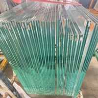 Balustrade en verre trempé sans cadre avec base en aluminium pour balcon de villa, terrasse, pont – Moderne, extérieur, résistant à la rouille et à l'eau