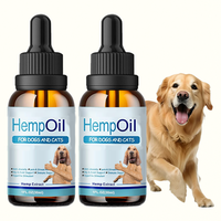 Compléments alimentaires pour la santé des animaux de compagnie, gouttes liquides nutritionnelles, fournitures apaisantes, huile d'huile de lin pour soulager le stress et l'anxiété chez les chats et les chiens