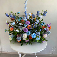Nouvelle Arrivée M-FR57 Centre de Table Floral Artificiel Personnalisé en Forme de Boule de Fleurs pour Mariages et Événements
