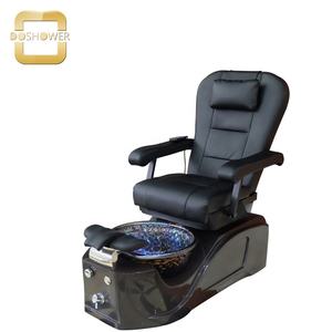 Chaise de pédicure noire avec chaise de pédicure Kenmisc Spa pour chaise de pédicure hydraulique - Product Image 1