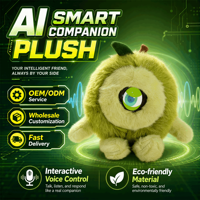Jouet en peluche électronique IA de bureau Alien certifié CPC CE, compagnon d'humeur pour enfants, chantant, parlant, dansant, taille personnalisée, vente en gros