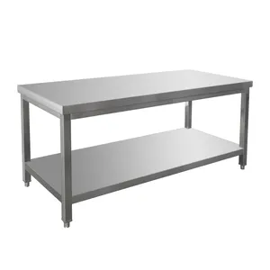 Best Quality Food Grade Worktable Workbench Cooking Stainless Steel Kitchen Working Table