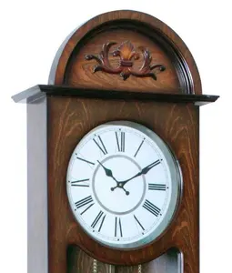 Reloj de madera de abuelo, movimiento de carillón de Westminster de cuarzo de alta precisión con opción de apagado automático de carillón nocturno