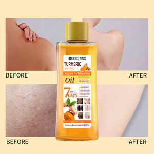 Aceite Corporal de Almendras de 200 ml, 7 Días de Efecto Hidratante, Súper Blanqueador, Aceite Esencial de Cúrcuma para Masajes Corporales - Product Image 2