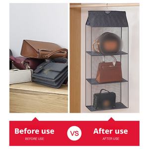 Sac de rangement suspendu pour sacs à main, organisateur de placard transparent tridimensionnel pour l'organisation de la maison (vente en gros) - Product Image 6