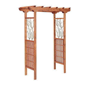 Tonnelle et arches en bois naturel de <span class=keywords><strong>jardin</strong></span> Tonnelles pergolas <span class=keywords><strong>ballon</strong></span> fleur toile de fond arc de mariage en bois - Product Image 2