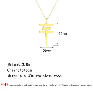 Collar de acero inoxidable de moda Vintage con colgante de <span class=keywords><strong>Hotel</strong></span> <span class=keywords><strong>Tokio</strong></span> para hombres y mujeres, cadena de eslabones de estilo clásico, accesorio de joyería - Product Image 6