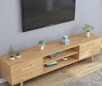 Kleiner Wohnzimmerschrank TV-Möbel aus Massivholz Couchtisch-Set im Nordischen Modernen Minimalistischen Stil