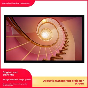 Écran de projection personnalisé à cadre transparent tissé, format 16:9, tissu transparent au son traversable, cinéma haute définition 8K3D - Product Image 6