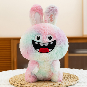 Gran oferta Healing Laugh Heartily Rabbit Plush Toy, lindo animal <span class=keywords><strong>de</strong></span> peluche para decoración, regalo <span class=keywords><strong>de</strong></span> redes sociales virales - Product Image 3