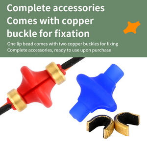 STARCN Pointe d'ancrage en silicone Kisser Button pour cordage d'<span class=keywords><strong>arc</strong></span>, pour une visée constante, inclut 2 clips de pointe d'ancrage en laiton - Product Image 4