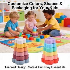 <span class=keywords><strong>Juguetes</strong></span> Educativos Montessori Nuevos de Fábrica <span class=keywords><strong>para</strong></span> <span class=keywords><strong>Bebés</strong></span>, Bloques de Construcción Apilables Suaves de Silicona, <span class=keywords><strong>Juguetes</strong></span> Apilables <span class=keywords><strong>para</strong></span> <span class=keywords><strong>Bebés</strong></span>, <span class=keywords><strong>Juguetes</strong></span> Suaves <span class=keywords><strong>para</strong></span> la Dentición del Bebé - Product Image 1