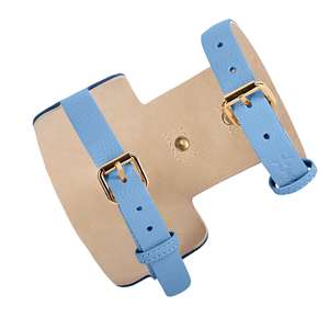 Stylish Handmade Genuine <b>Leather</b> <b>Dog</b> <b>Harness</b> Cute Small <b>Dogs</b>| High End Quality Gifts <b>for</b> Puppy Boys and Girls Pets - Blue - Product Image 2