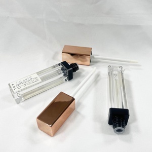 Son Bóng Nhựa Mỹ Phẩm Hộp Đựng Son Bóng Hình Vuông Rỗng Nhãn Hiệu Riêng Bao Bì Ống Đũa Với Đèn <span class=keywords><strong>Led</strong></span> & Gương - Product Image 5