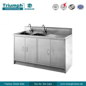 Stainless Steel Hand Wash Sink With Foot Pedal Commercial Hand Wash Basin 304 Hand Sink Washing For Hospital