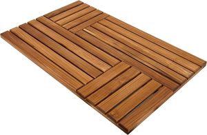 <span class=keywords><strong>Tapis</strong></span> de bain en bois de teck grand <span class=keywords><strong>tapis</strong></span> de douche en bois pour salle de bain, sol en bois <span class=keywords><strong>antidérapant</strong></span> pour douche intérieure Spa de luxe maison ou extérieur - Product Image 2