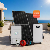 Système d'énergie solaire hybride E-Nice pour extérieur, 3 kW, 5 kW, 10 kW, 20 kW, avec batterie au lithium et support