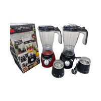 Mixeur Électrique 2-en-1 Hoffmans 600W à Grande Vitesse avec Bol PC Incassable de 1,5 L et Moulin à Sec – Très Populaire sur le Marché Africain