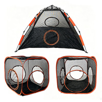Tente de jeu combinée pour chat et chien, ensemble de jouets, tunnel en maille, clôture portable pour animaux, boîte de mise bas respirante pour chiens et chats, tunnel pour chat