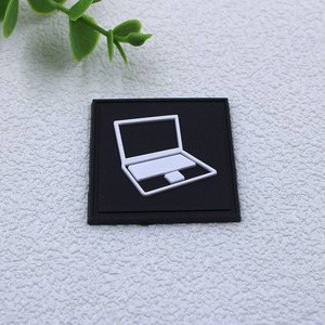 High Quality Round <strong>Earphone</strong> <strong>Port</strong> <strong>Pvc</strong> <strong>Rubber</strong> <strong>Patch</strong> Custom Embossed 3D logo Silicone <strong>Patches</strong> for Garment Hat Cap - Product Image 4