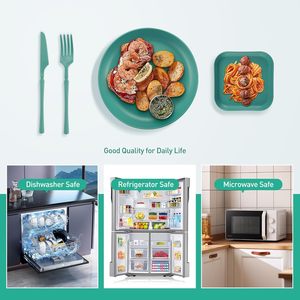 Dishwasher Safe Plastic Camping Tableware <strong>Set</strong> Reusable BPA Free <strong>Picnic</strong> <strong>Set</strong> Recyclable RPET Recycled Cup Bowl <strong>Plate</strong> Cutlery <strong>Set</strong> - Product Image 3
