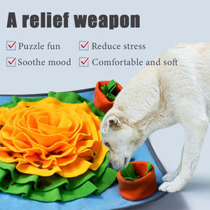 Manta de entrenamiento olfativo Alfombrilla de olor de entrenamiento de <span class=keywords><strong>perros</strong></span> y almohadilla de comida lenta con patrón de animales <span class=keywords><strong>para</strong></span> entrenamiento de forrajeo - Product Image 4