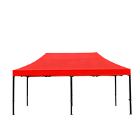 Gazebo de Jardín para Exteriores de 10x20 pies (3x6 m), Impermeable, de PVC de una Sola Capa, Móvil, para Patio Trasero, Terraza, Villa o Pabellón