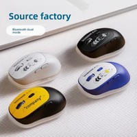 Ratón Inalámbrico Dual/Bluetooth Ergonómico y Silencioso para Juegos, 2.4Ghz, 1600DPI, Óptico, con Batería de Larga Duración para PC, Escritorio y Portátil