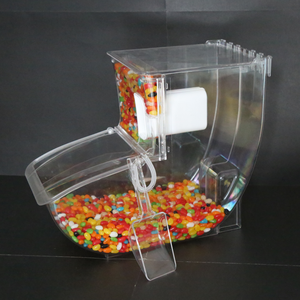 supermarket and retail store bulk food display clear acrylic food dispenser/candy bin