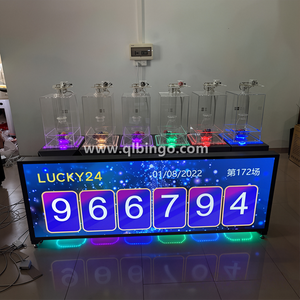 Machine de loterie et de bingo à boules solides 6D avec écran haute clarté et reconnaissance de <span class=keywords><strong>code</strong></span> RFID pour résultats gagnants - Product Image 1